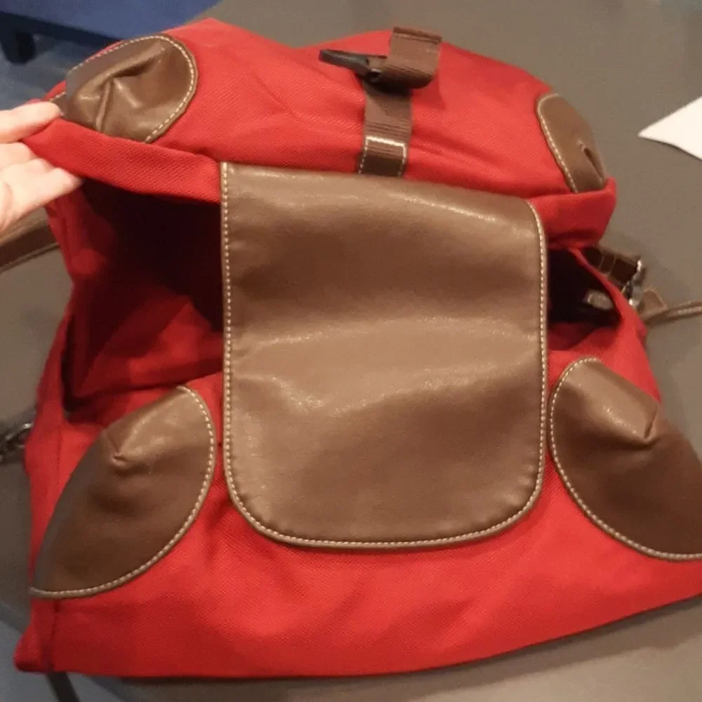 Korbie Red Diaper Bag